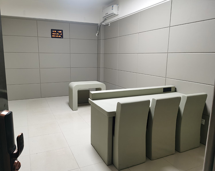 審訊室墻面防撞軟包工程案例